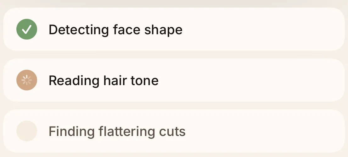 HaircutAI analysis checklist: detecting face shape, reading hair tone, finding flattering cuts