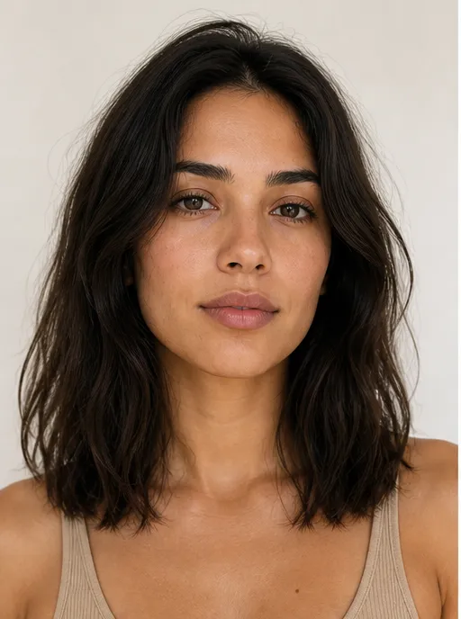 Before: original selfie prior to the haircut preview