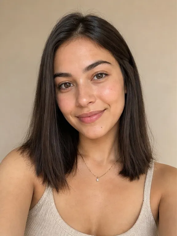 Before: original selfie prior to the AI haircut preview